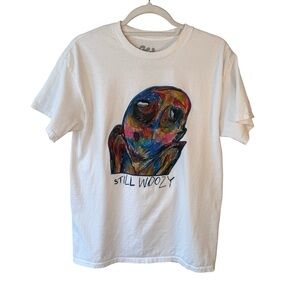 Still Woozy Concert Graphic Tee - White Size M Indie Graphic Music Merch Casual